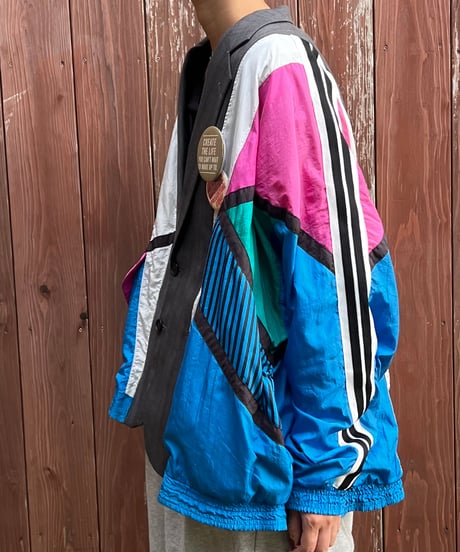remake colorful tailored jacket