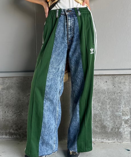 remake sporty  docking denim pants