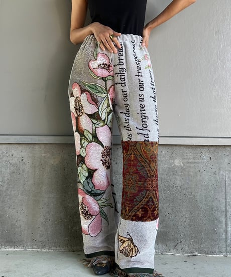 remake rug fringe pants