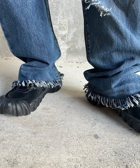 remake differences message denim pants B