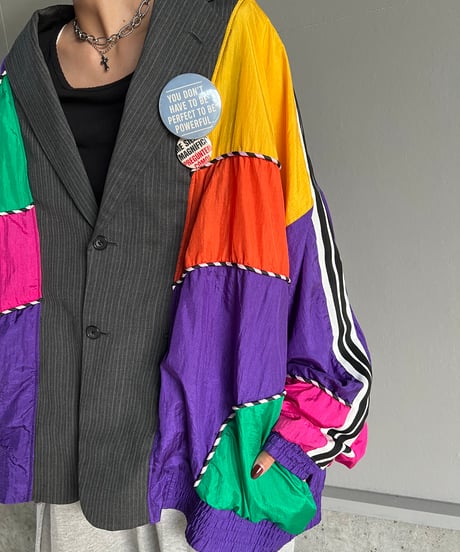 remake colorful tailored jacket