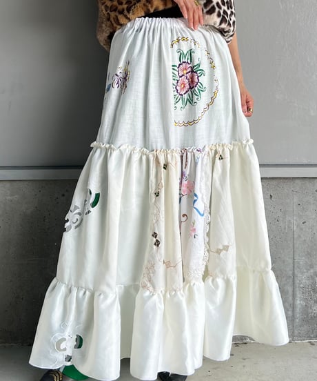 remake embroidery skirt B