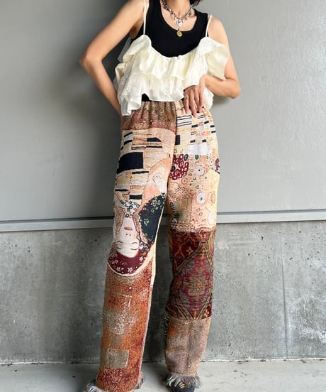 remake rug fringe pants