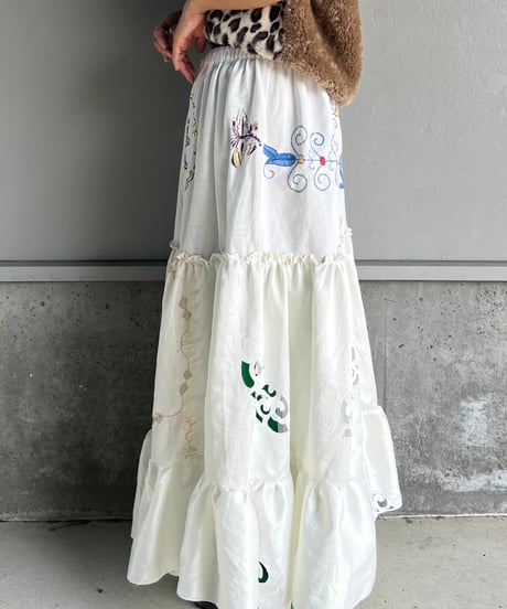 remake embroidery skirt B