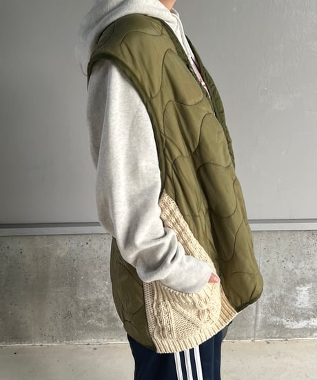 remake quilting knit vest