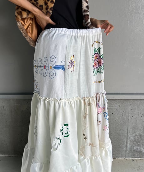 remake embroidery skirt B