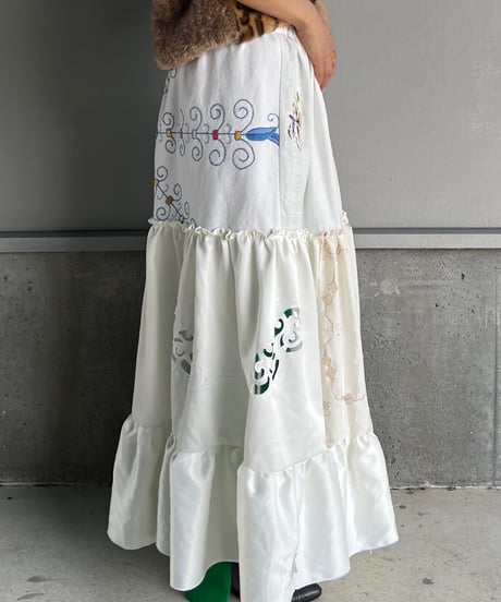 remake embroidery skirt B
