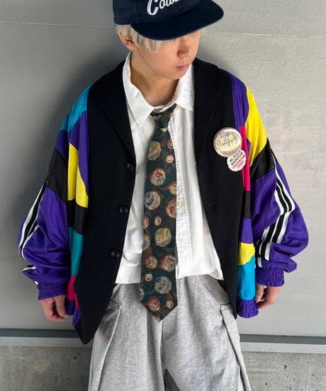 remake colorful nylon tailored jacket D