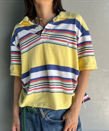 remake frill polo shirt A