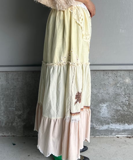 remake embroidery skirt C