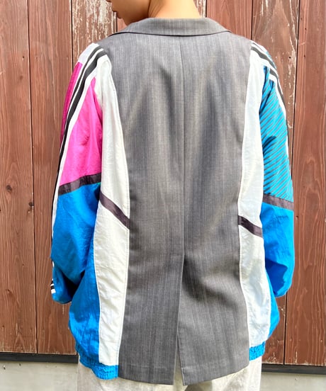 remake colorful tailored jacket