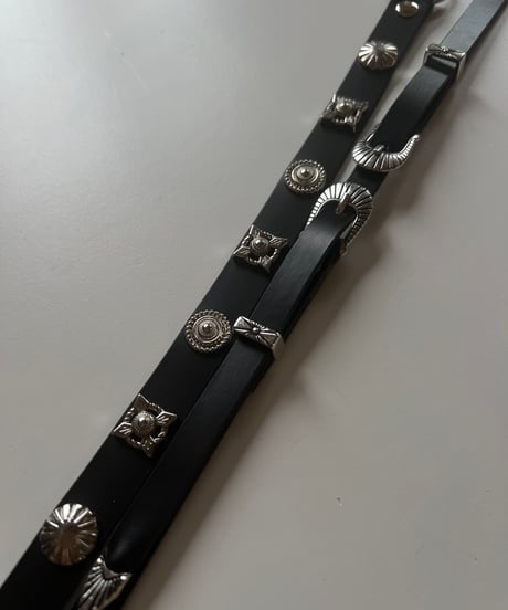 studs leather shoulder belt