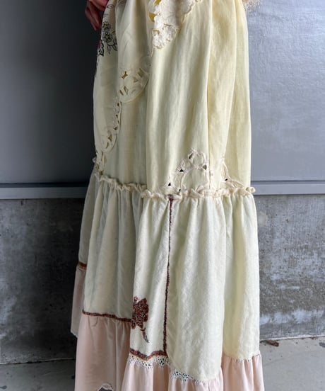remake embroidery skirt C