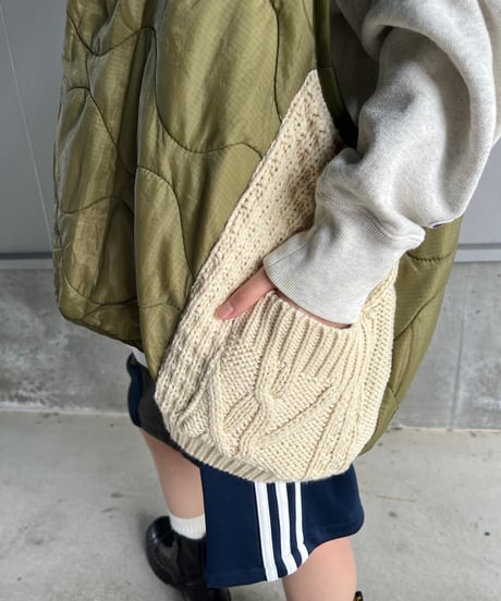 remake quilting knit vest