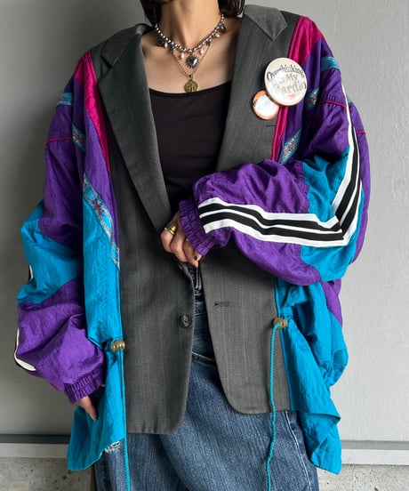 remake colorful tailored jacket