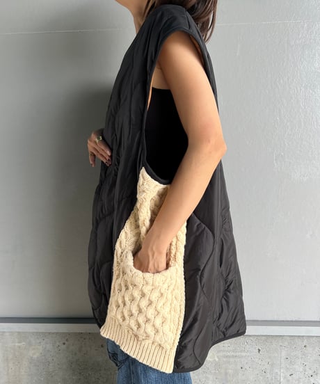 remake quilting knit vest