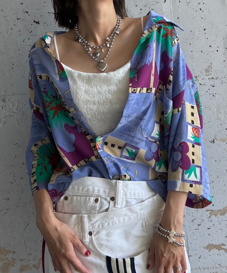 remake frill colorful shirt
