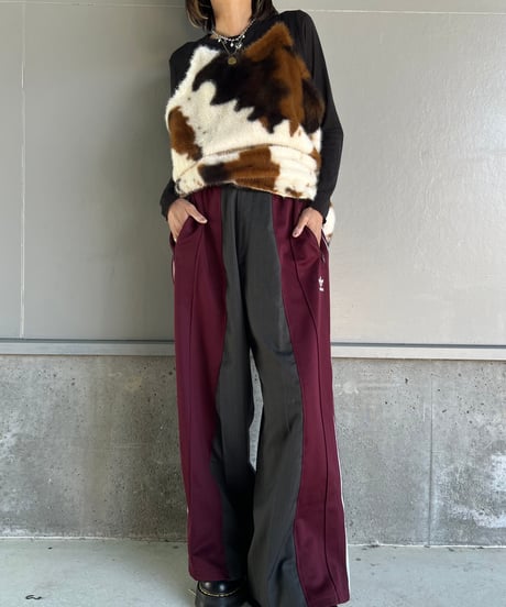 remake adidas plaid mix pants
