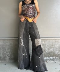 remake wide volume denim pants
