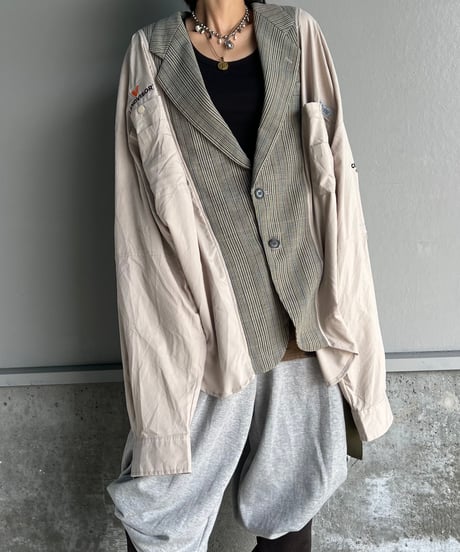 remake unique shirt tailored  jacket