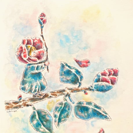 【原画/Original painting】『もうすぐ咲くよ』