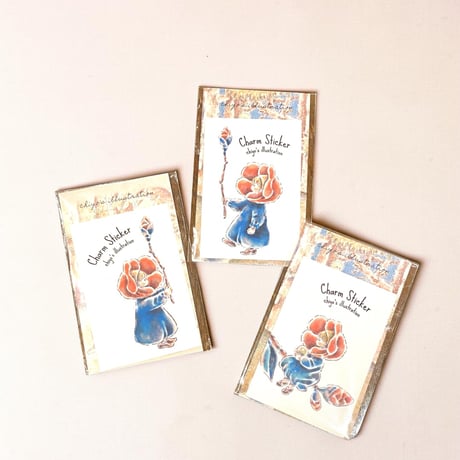 【お守りステッカー/STICKER" 椿ちゃんシリーズ"