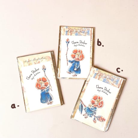 【お守りステッカー/STICKER" 椿ちゃんシリーズ"