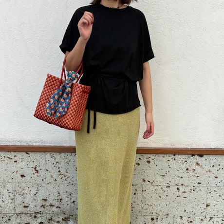 【8月24日(月)〜8月28日(金)発送】  Bag×Handkerchief［F］Gummy bag' gingham ' (Size : S) _ China Town