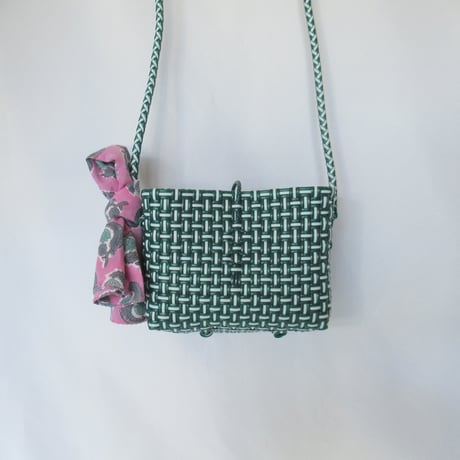 【10月19日(月)〜10月23日(金)発送】  Bag×Handkerchief［H］Hello bag _ Suke Green