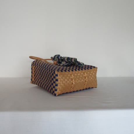 【10月5日(月)〜10月9日(金)発送】  Bag×Handkerchief［F］Gummy bag ' gingham ' (Size : S) _ Blueberry Pie