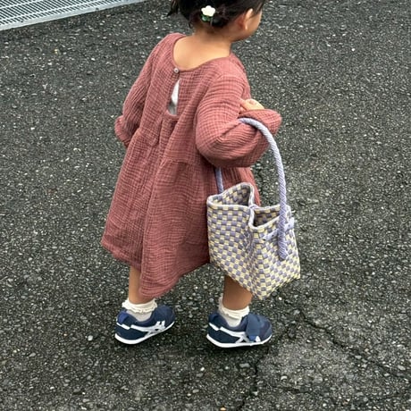 【10月13日(火)〜10月16日(金)発送】 BÉBÉ BAG No.6 ' gingham ' _Earl Grey Milk Tea