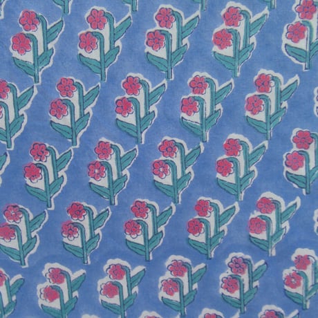 【8月17日(月)〜8月21日(金)発送】 Indian Cotton Handkerchief [J]-BLUE59