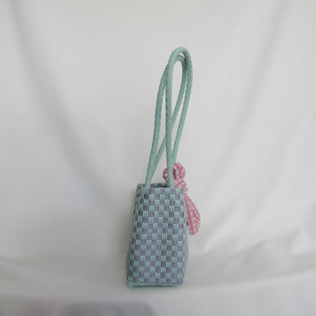 【8月31日(月)〜順次発送】 Bag×Handkerchief［H］Panini 'gingham'_Orchid Dew