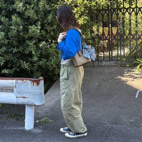 【10月19日(月)〜10月23日(金)発送】  Bag×Handkerchief［I］Panini 'gingham'_Hazelnut