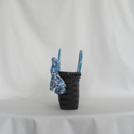 【7月21日(火)〜7月24日(金)発送】 Bag×Handkerchief［A］Mekearibag (Size : XS) _Blue Butterfly