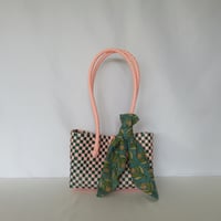 【10月26日(月)〜10月30日(金)発送】 Bag×Handkerchief［H］Panini 'gingham'_Guava