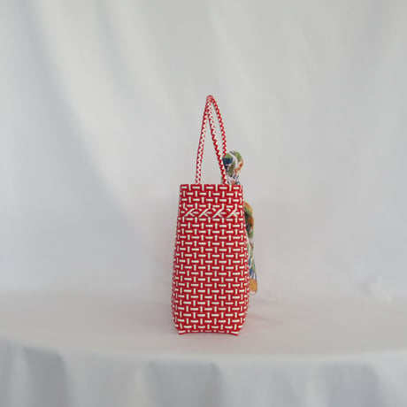 【7月27日(月)〜7月31日(金)発送】 Bag×Handkerchief［F］Gummy bag (Size : S) _ Rose Red (soft)