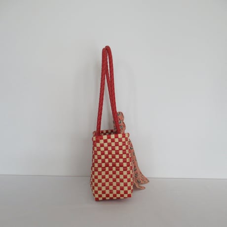 【9月28日(月)〜10月2日(金)発送】 Bag×Handkerchief［H］Panini 'gingham'_Apple Pie
