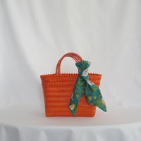 【7月27日(月)〜7月31日(金)発送】 Bag×Handkerchief［C］Mekearibag (Size : S) _Juicy Orange