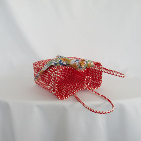 【7月27日(月)〜7月31日(金)発送】 Bag×Handkerchief［F］Gummy bag (Size : S) _ Rose Red (soft)