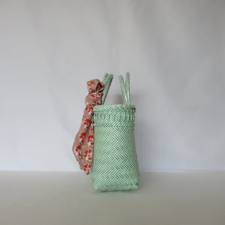 【10月26日(月)〜10月30日(金)発送】 Bag×Handkerchief［B］Mekearibag (Size : S) _Yasashii Green