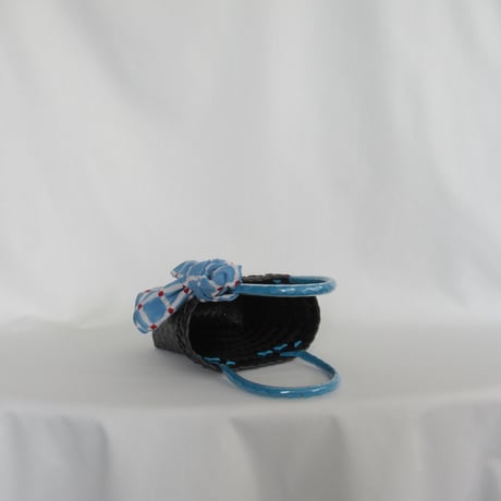 【7月21日(火)〜7月24日(金)発送】 Bag×Handkerchief［A］Mekearibag (Size : XS) _Blue Butterfly