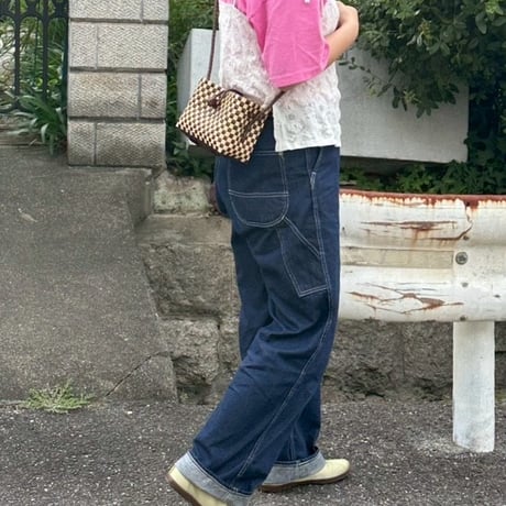【7月27日(月)〜7月31日(金)発送】 Hello Bag No.10 ' gingham '_Hazelnut