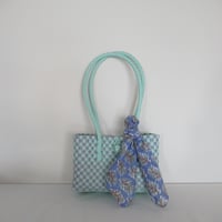【9月28日(月)〜10月2日(金)発送】 Bag×Handkerchief［G］Panini 'gingham'_Orchid Dew