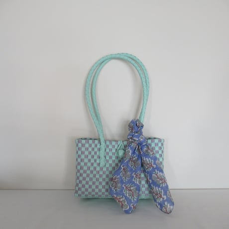 【9月28日(月)〜10月2日(金)発送】 Bag×Handkerchief［G］Panini 'gingham'_Orchid Dew