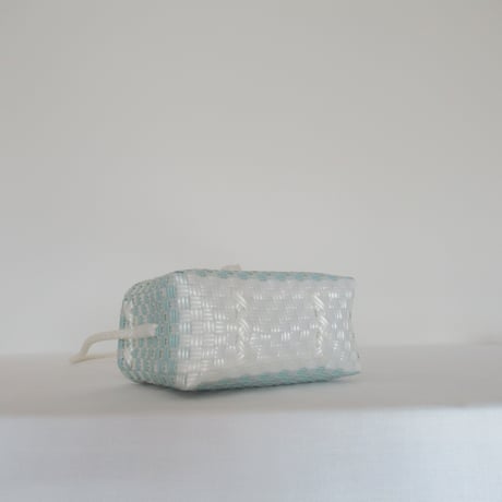 【10月13日(火)〜10月16日(金)発送】 Hello Bag No.22 ' gingham '_ Dusty Blue Fizz