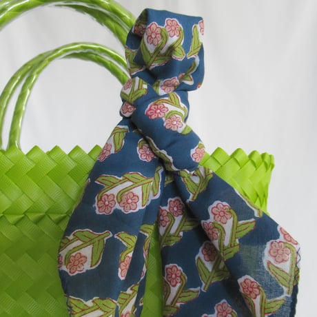 【8月17日(月)〜8月21日(金)発送】Bag×Handkerchief［C］Mekearibag (Size : S) _Lime