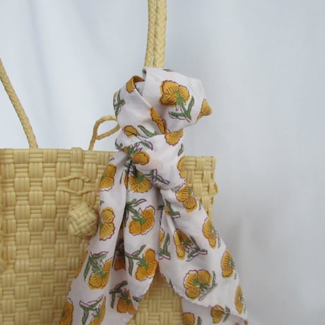 【8月3日(月)〜8月7日(金)発送】 Bag×Handkerchief［G］Gummybag Tali _Custard