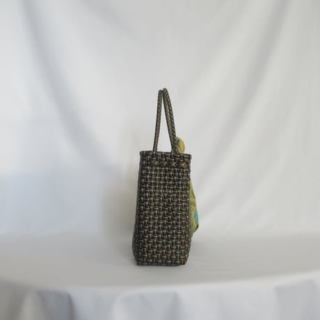 ★【9月7日(月)〜9月11日(金)発送】 Bag×Handkerchief［E］Gummy bag (Size : S) _Handsome Black Gold