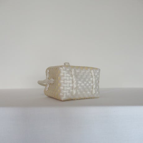 【10月13日(火)〜10月16日(金)発送】 BÉBÉ BAG No.14 ' gingham ' _ Custard Fizz